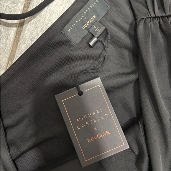Revolve x Michael Costello Mina Mini Dress Size Small in Black - Picture 4 of 6